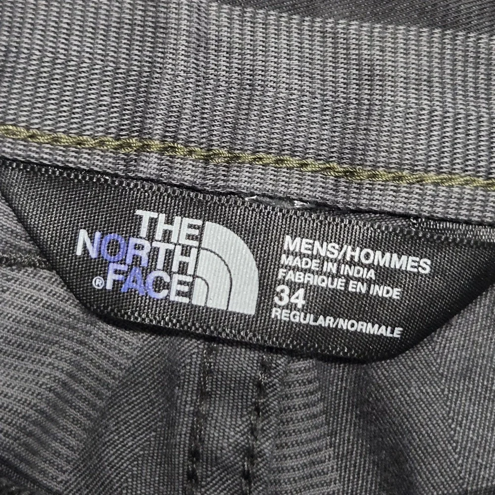 The North Face Narrows Mens Grey Striped Chino Shorts Size 34 Regular Fit